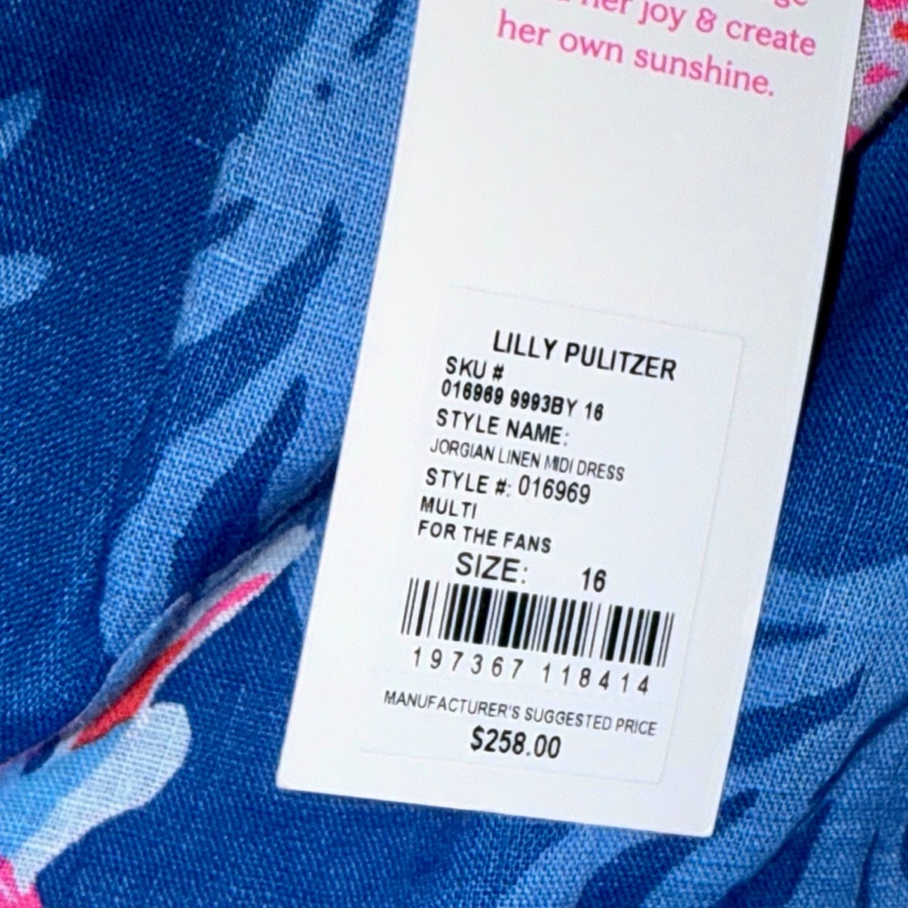 JORGIAN LINEN MIDI DRESS, FOR THE FANS - Picture 6 of 6